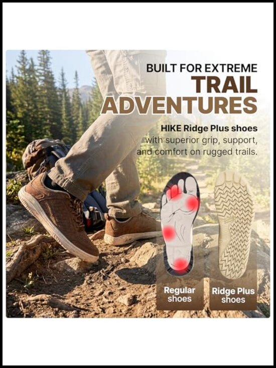 Zero-Drop Barefoot Hiking Shoes, Low-Cut Trail Shoes Men Women Lightweight